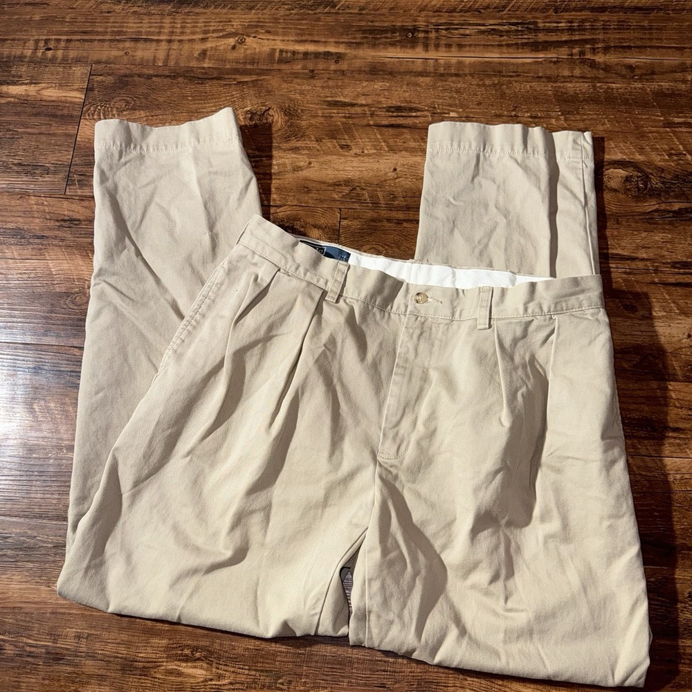 Polo Ralph Lauren Khaki Cotton Ethan Pants Men's 36x32